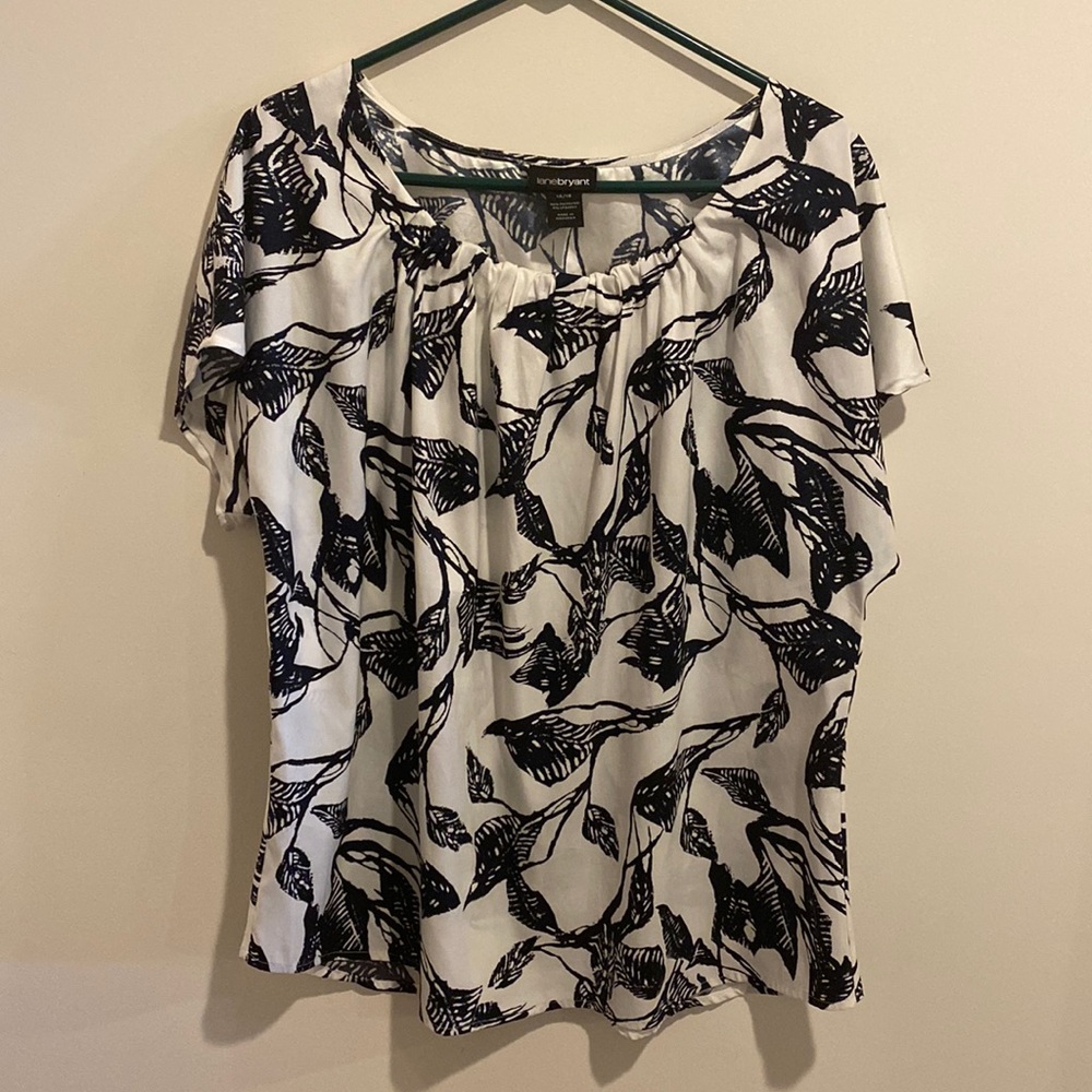 Lame Bryant Silky Dress Top